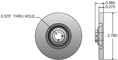 Dampner for NEMA 34 motors