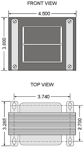 PWR36 Transformer Mechanical Outline