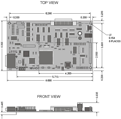 MN400 Mechanical Outline